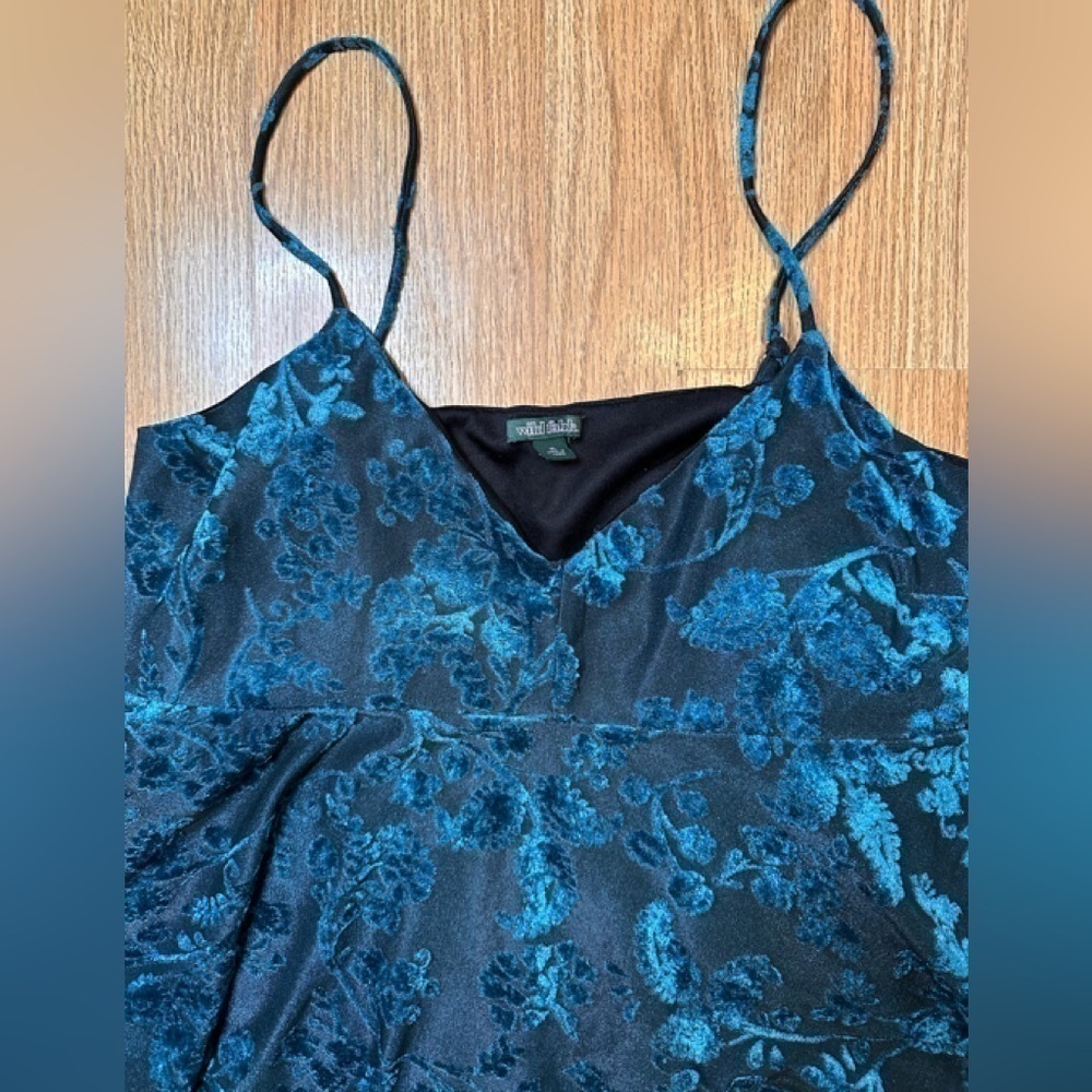 🦋 Wild Fable Velvet Floral Cami Top Jewel Tone XL - Picture 3 of 4